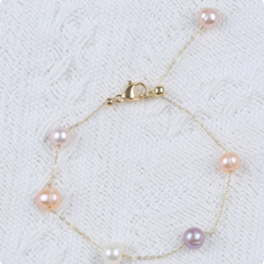 Women's Bracelets Natural Freshwater Pearls Wholesale Jewelry